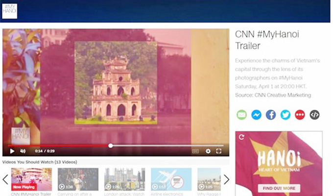 CNN présente la bande-annonce du programme "Mon Ha Noi"