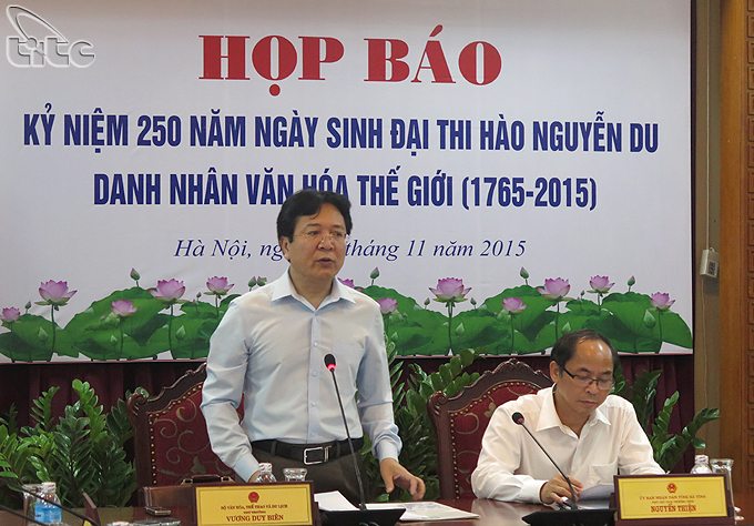 Conférence de presse sur la Célébration de la 250e anniversaire du grand poète – Homme de culture du monde Nguyen Du