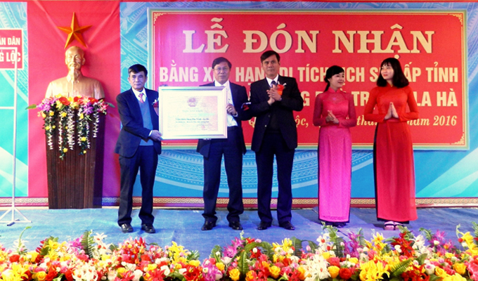 Quảng Bình tổ chức lễ đón nhận bằng Di tích lịch sử cấp tỉnh trận chiến thắng Phù Trịch - La Hà