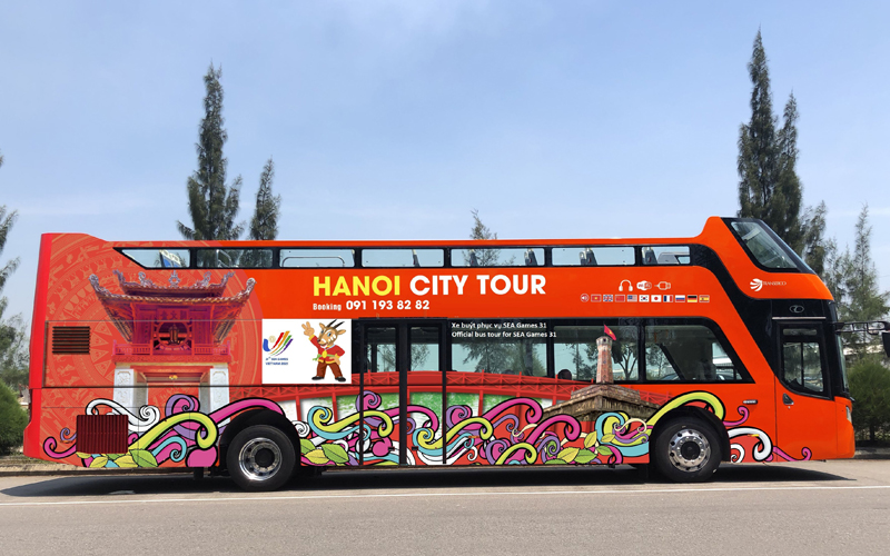 Miễn phí tham quan Hà Nội bằng xe buýt 2 tầng cho đại biểu dự SEA Games 31