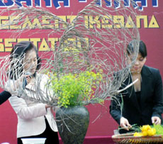 Japanese floral arrangement introduced in Hanoi