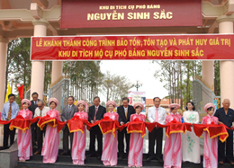 Đồng Tháp: Khánh thành công trình bảo tồn, tôn tạo và phát huy giá trị Khu di tích mộ cụ Nguyễn Sinh Sắc