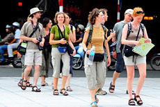 Du lịch Việt Nam đã hoàn thành hơn 45% mục tiêu đón khách quốc tế đến trong năm 2012