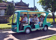Thừa Thiên – Huế sẽ có thêm xe điện đưa đón du khách vào Đại nội và quanh Hoàng thành