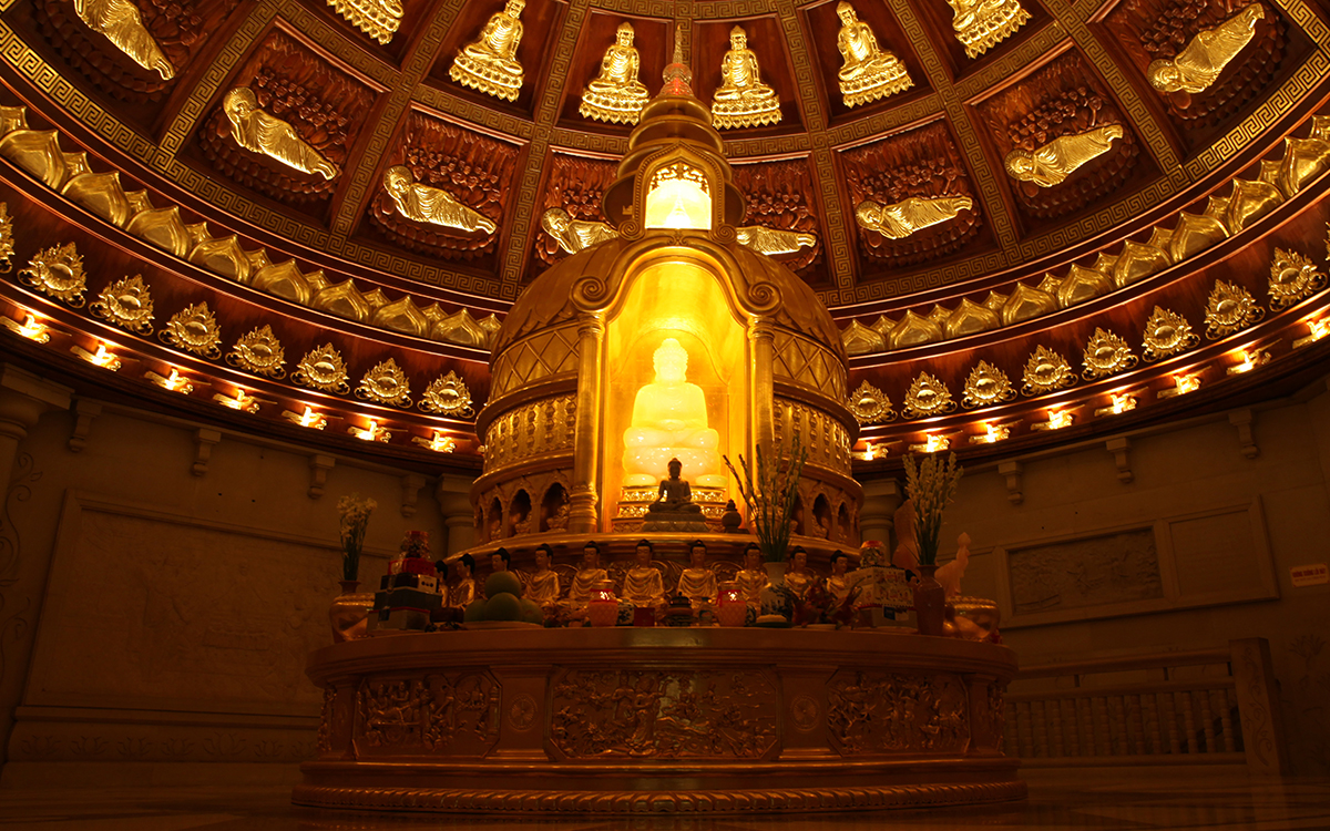 The relic of Buddha in Bai Dinh Pagoda