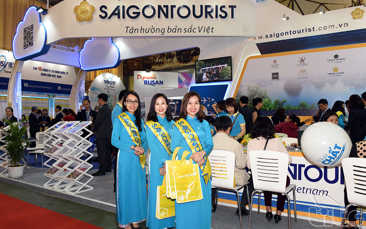 Gian hàng của Saigontourist 
