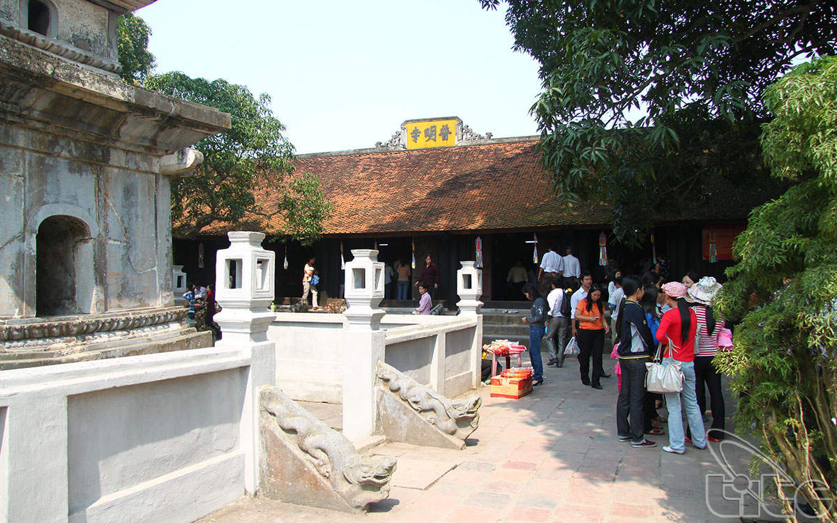 The pagoda was restored many times